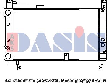 AKS Dasis 080220N - Радіатор, охолодження двигуна autocars.com.ua