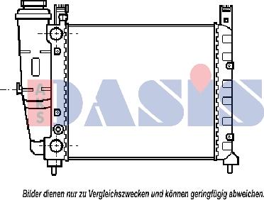 AKS Dasis 080240N - Радіатор, охолодження двигуна autocars.com.ua