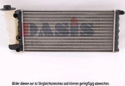 AKS Dasis 080270N - Радиатор, охлаждение двигателя autodnr.net