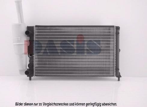AKS Dasis 080670N - Радіатор, охолодження двигуна autocars.com.ua