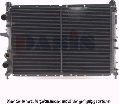 AKS Dasis 080950N - Радіатор, охолодження двигуна autocars.com.ua