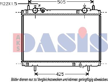 AKS Dasis 080970N - Радіатор, охолодження двигуна autocars.com.ua