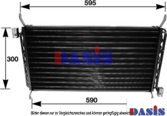 AKS Dasis 082028N - Конденсатор, кондиціонер autocars.com.ua