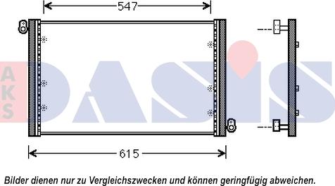 AKS Dasis 082053N - Конденсатор, кондиціонер autocars.com.ua
