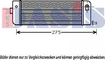 AKS Dasis 086001N - Масляний радіатор, рухове масло autocars.com.ua