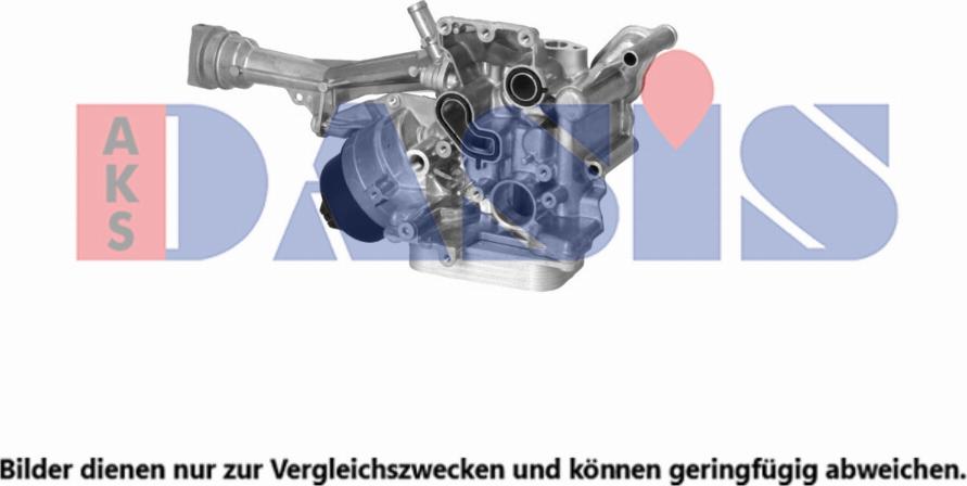AKS Dasis 086014N - Масляний радіатор, рухове масло autocars.com.ua