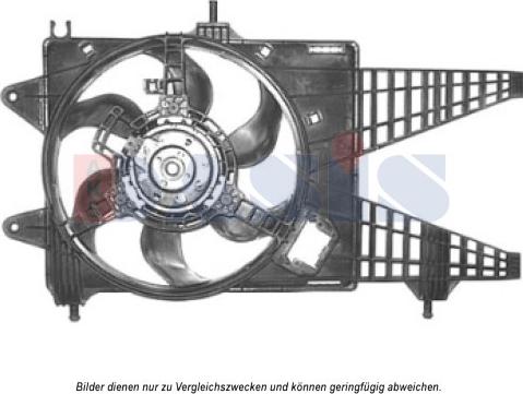 AKS Dasis 088081N - Вентилятор, охолодження двигуна autocars.com.ua