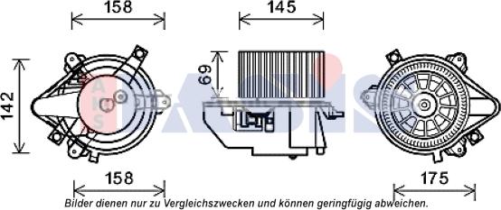 AKS Dasis 088097N - Вентилятор салону autocars.com.ua