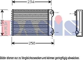 AKS Dasis 089003N - Теплообмінник, опалення салону autocars.com.ua