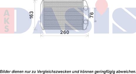 AKS Dasis 089018N - Теплообменник, отопление салона autodnr.net