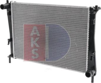 AKS Dasis 090016N - Радіатор, охолодження двигуна autocars.com.ua