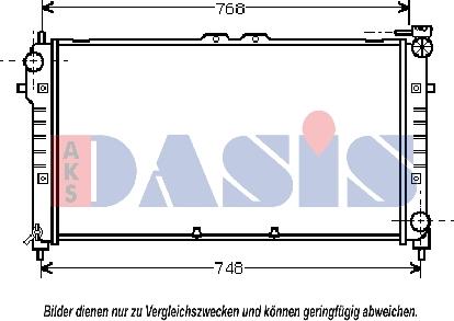 AKS Dasis 090047N - Радіатор, охолодження двигуна autocars.com.ua