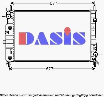 AKS Dasis 090068N - Радіатор, охолодження двигуна autocars.com.ua