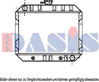 AKS Dasis 090069N - Радіатор, охолодження двигуна autocars.com.ua