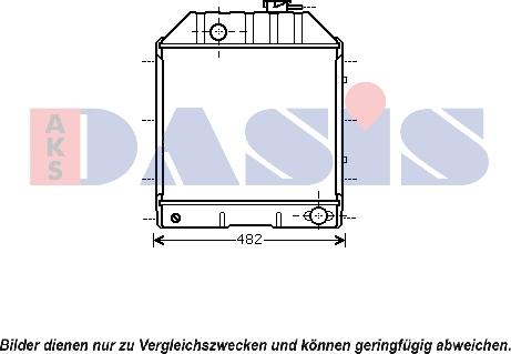 AKS Dasis 090113N - Радіатор, охолодження двигуна autocars.com.ua