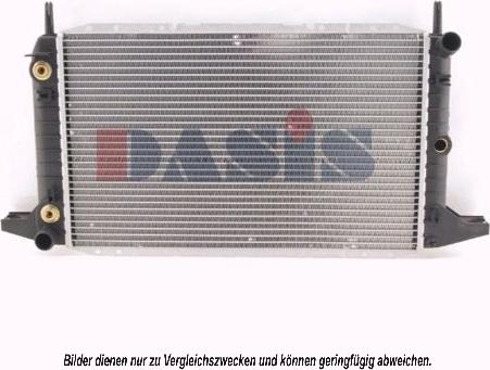 AKS Dasis 091080N - Радіатор, охолодження двигуна autocars.com.ua
