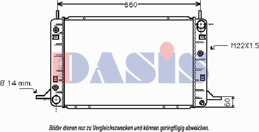 AKS Dasis 091290N - Радіатор, охолодження двигуна autocars.com.ua