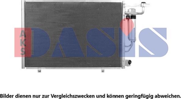 AKS Dasis 092014N - Конденсатор, кондиціонер autocars.com.ua