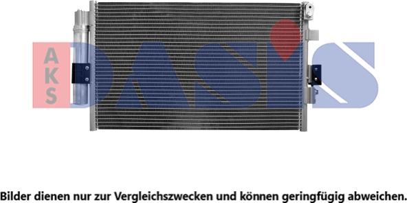 AKS Dasis 092084N - Конденсатор, кондиціонер autocars.com.ua