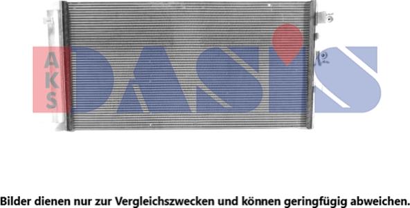 AKS Dasis 092087N - Конденсатор, кондиціонер autocars.com.ua