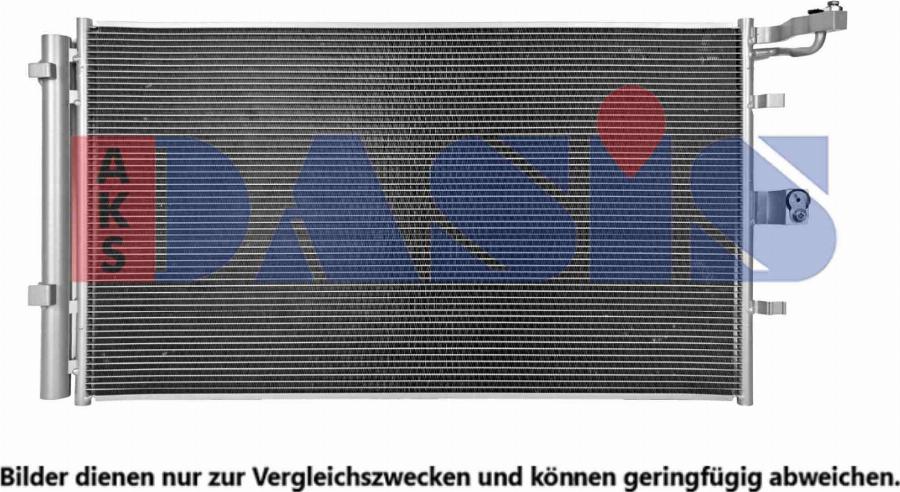 AKS Dasis 092096N - Конденсатор, кондиціонер autocars.com.ua