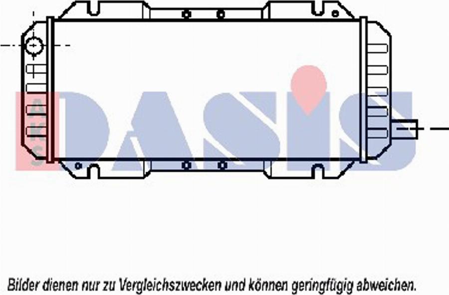 AKS Dasis 092120N - Радіатор, охолодження двигуна autocars.com.ua