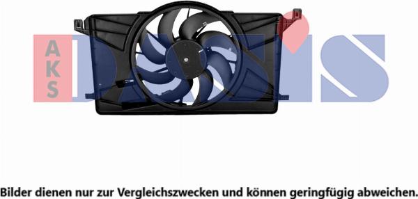 AKS Dasis 098167N - Вентилятор, охолодження двигуна autocars.com.ua