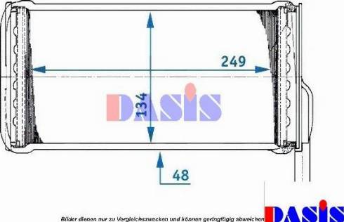 AKS Dasis 099130N - Теплообмінник, опалення салону autocars.com.ua