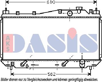 AKS Dasis 100025N - Радіатор, охолодження двигуна autocars.com.ua