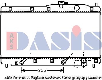 AKS Dasis 100033N - Радіатор, охолодження двигуна autocars.com.ua