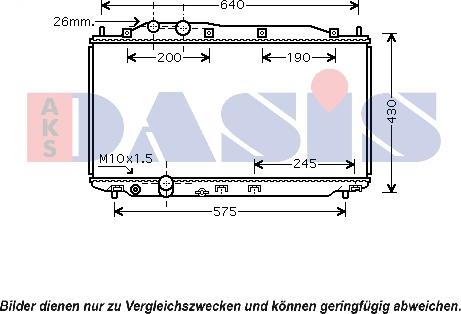 AKS Dasis 100059N - Радиатор, охлаждение двигателя autodnr.net