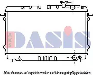 AKS Dasis 100150N - Радіатор, охолодження двигуна autocars.com.ua