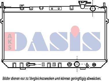 AKS Dasis 100430N - Радіатор, охолодження двигуна autocars.com.ua