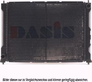 AKS Dasis 100680N - Радіатор, охолодження двигуна autocars.com.ua
