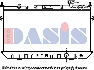 AKS Dasis 100750N - Радіатор, охолодження двигуна autocars.com.ua