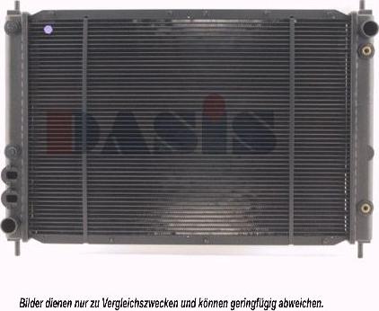 AKS Dasis 100960N - Радиатор, охлаждение двигателя autodnr.net
