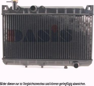 AKS Dasis 110010N - Радіатор, охолодження двигуна autocars.com.ua