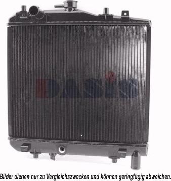 AKS Dasis 110070N - Радиатор, охлаждение двигателя autodnr.net