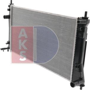 AKS Dasis 110076N - Радіатор, охолодження двигуна autocars.com.ua
