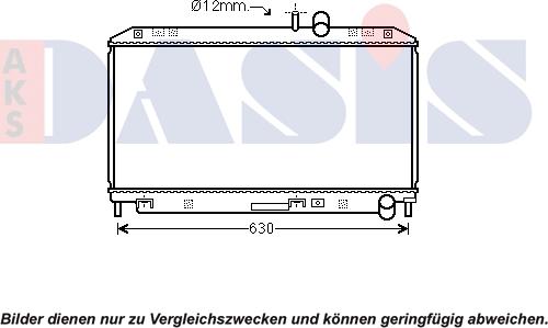 AKS Dasis 110085N - Радиатор, охлаждение двигателя autodnr.net