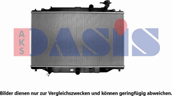 AKS Dasis 110106N - Радіатор, охолодження двигуна autocars.com.ua