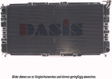 AKS Dasis 110400N - Радіатор, охолодження двигуна autocars.com.ua