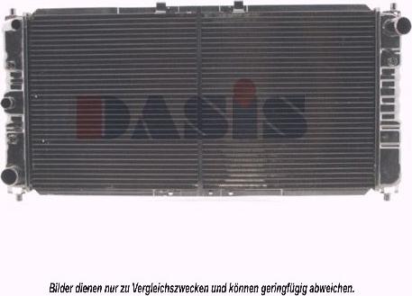 AKS Dasis 111160N - Радіатор, охолодження двигуна autocars.com.ua