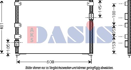 AKS Dasis 112010N - Конденсатор, кондиціонер autocars.com.ua