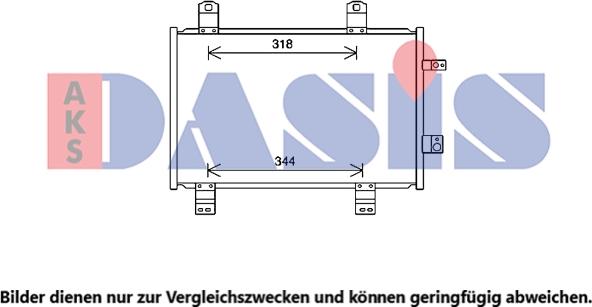 AKS Dasis 112049N - Конденсатор, кондиціонер autocars.com.ua