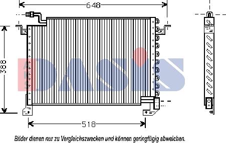 AKS Dasis 112170N - Конденсатор, кондиціонер autocars.com.ua