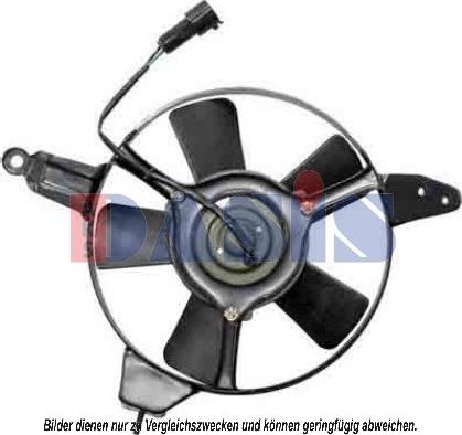 AKS Dasis 118064N - Вентилятор, конденсатор кондиціонера autocars.com.ua