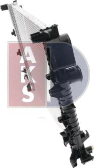 AKS Dasis 120008N - Радіатор, охолодження двигуна autocars.com.ua