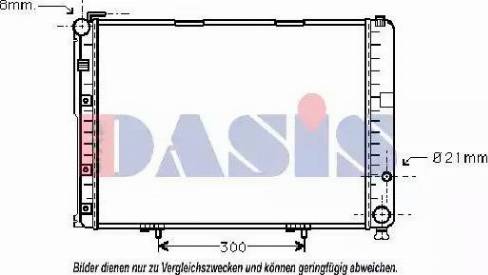 AKS Dasis 120049N - Радіатор, охолодження двигуна autocars.com.ua