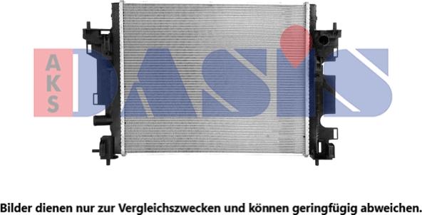 AKS Dasis 120126N - Радиатор, охлаждение двигателя autodnr.net
